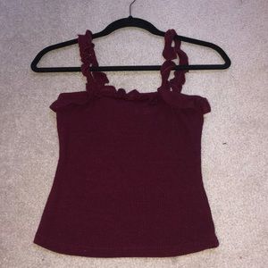 Burgundy Dress Top